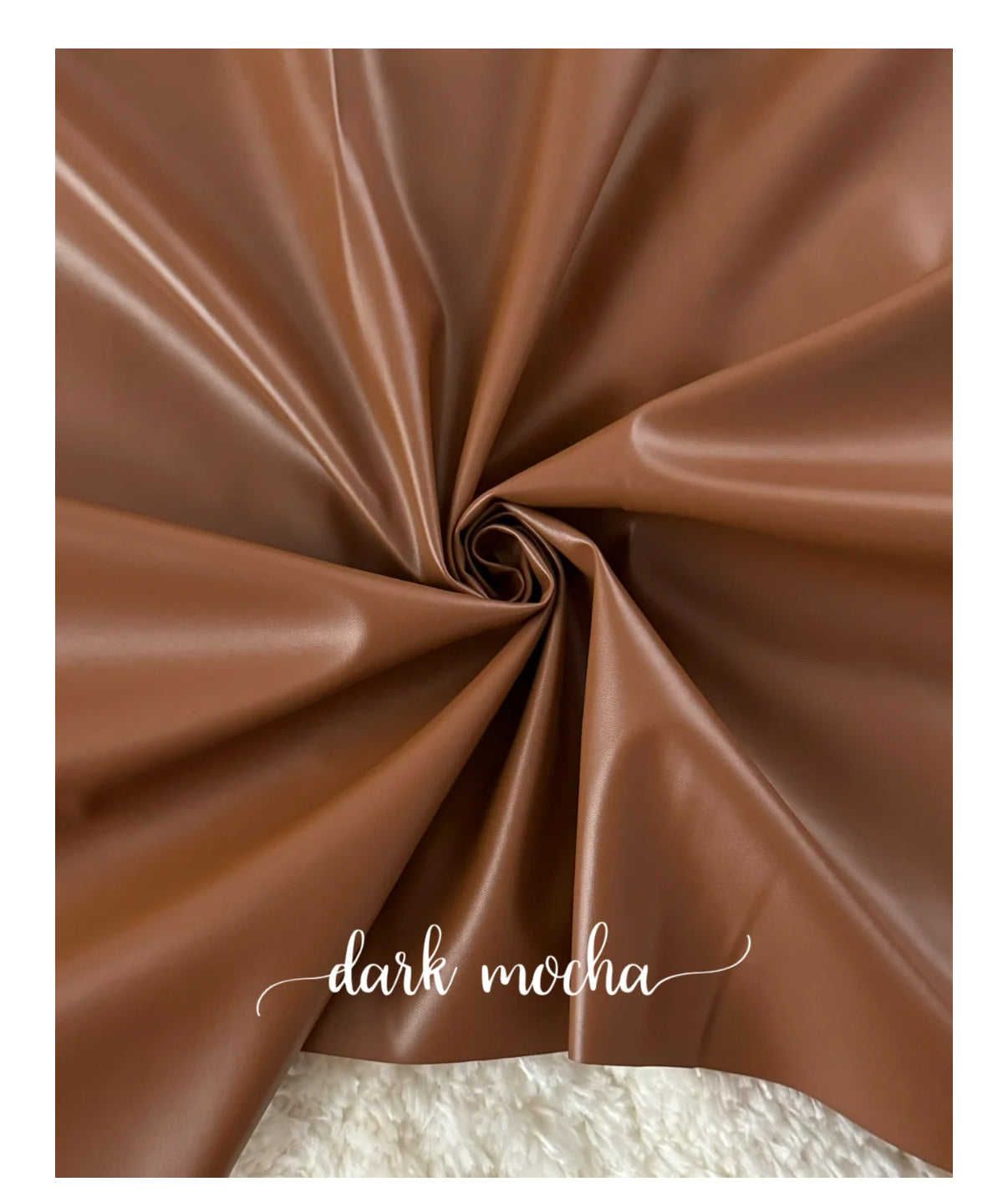 Dark mocha pleather