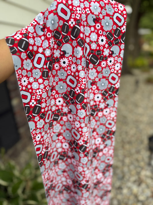 Ohio State Red Floral