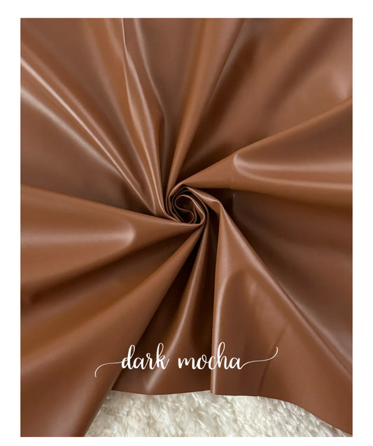 Dark mocha pleather